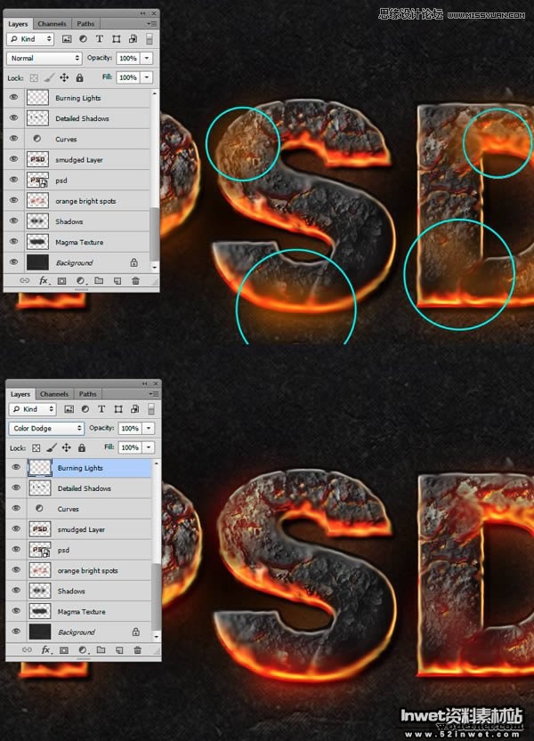 Photoshop制作超酷的岩石立体字教程,PS教程,思缘教程网