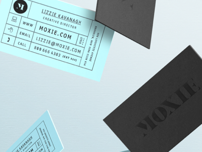 Moxie - Business cards by Lizzie Miller in Showcase of 50 Creative Business Cards