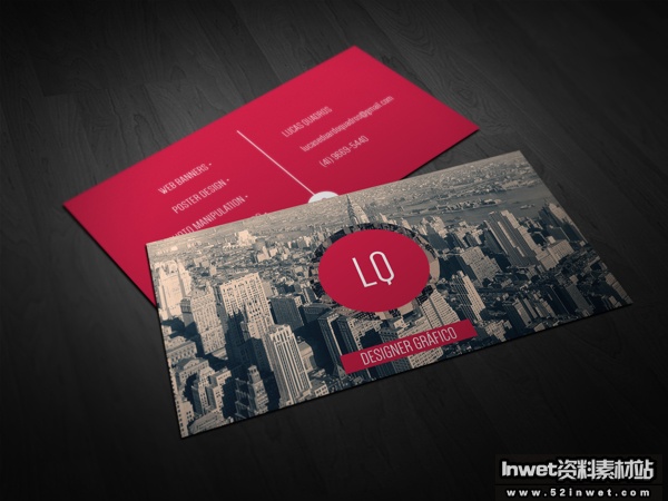 Business Card by Lucas Quadros in Showcase of 50 Creative Business Cards