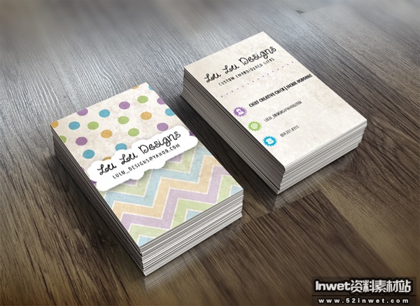 Lu Lu Designs Business Cards by Jodi Miller in Showcase of 50 Creative Business Cards
