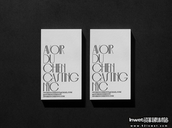 Avoir Du Chien Identity by Jesse McGowan in Showcase of 50 Creative Business Cards