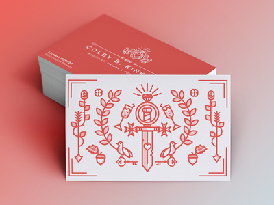 Business Card | Wedding Minister by Lane Kinkade in Showcase of 50 Creative Business Cards