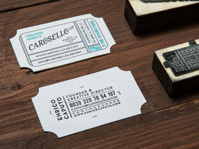 Business card detail by Daniele Simonelli in Showcase of 50 Creative Business Cards