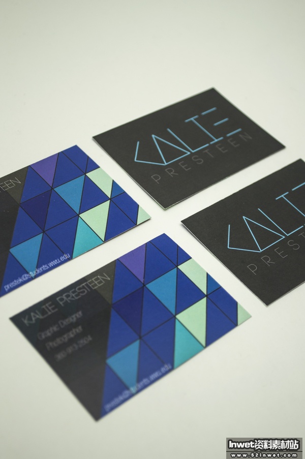 Business Cards by Kalie Presteen in Showcase of 50 Creative Business Cards