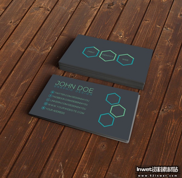 Minimalist Business Card by Designs4you in Showcase of 50 Creative Business Cards