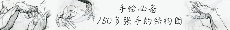 【插画绘画】150多张手的结构图打包手绘基础必备